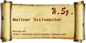 Wallner Szilveszter névjegykártya